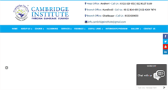 Desktop Screenshot of cambridgeinstitute.co.in